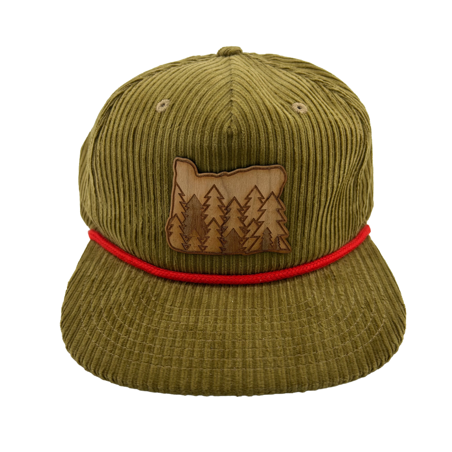 Evergreens - Wood Patch Cord Hat