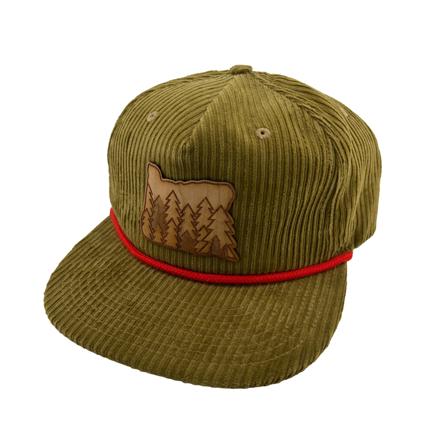 Evergreens - Wood Patch Cord Hat
