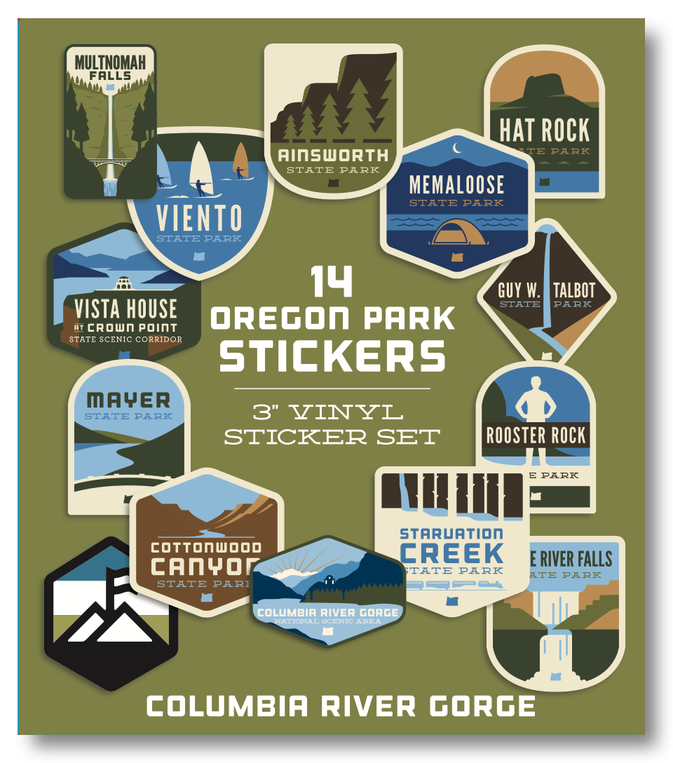 Columbia Gorge Parks Sticker Pack