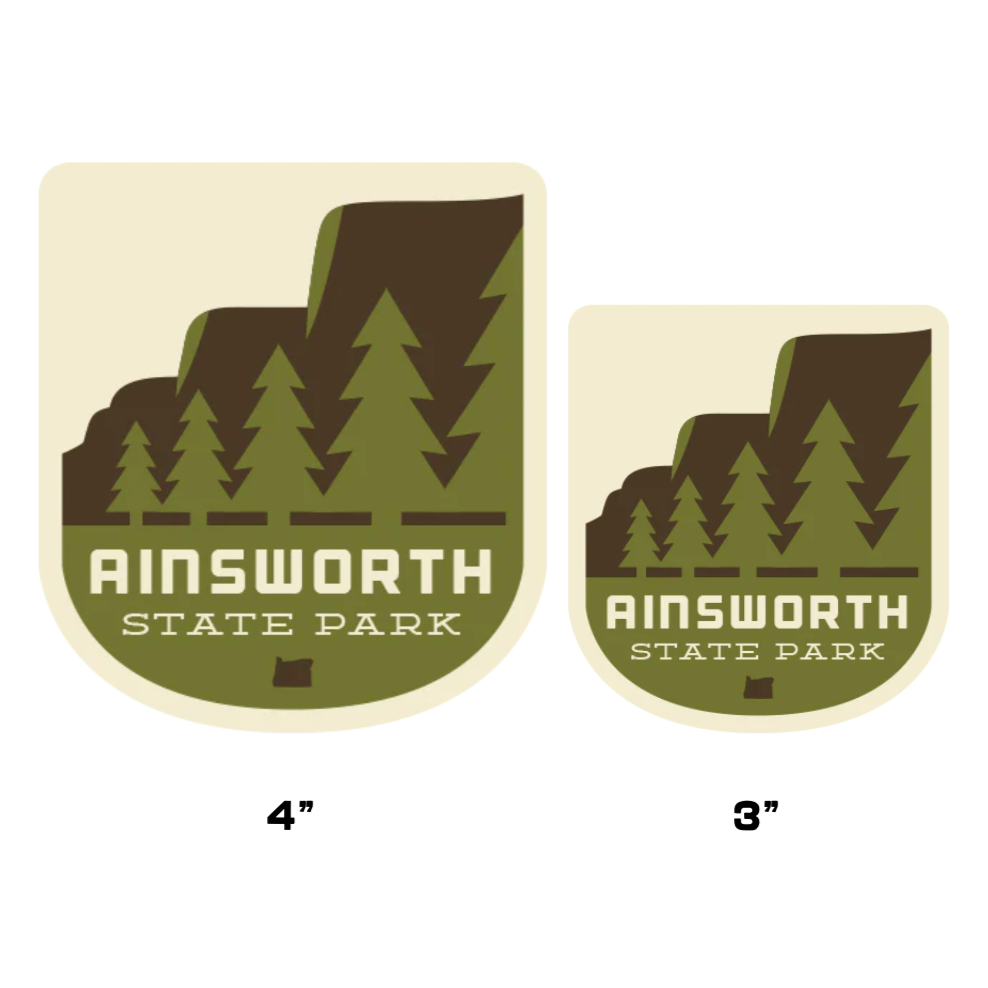 Ainsworth State Park Sticker | Patchmarks Oregon State Parks