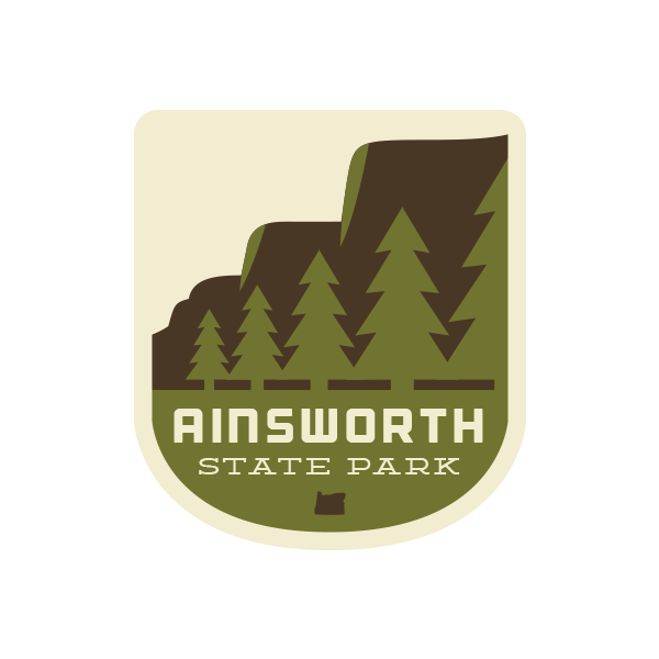 Ainsworth State Park Sticker | Patchmarks Oregon State Parks