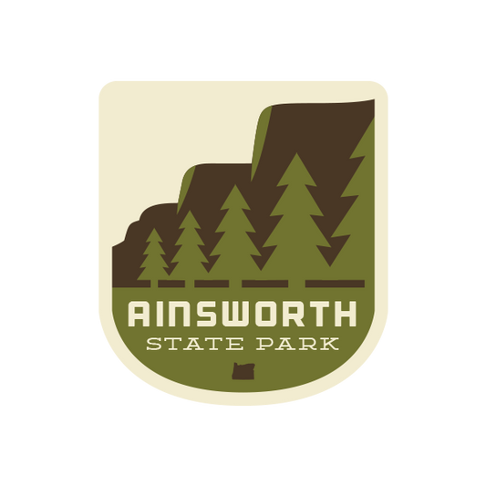 Ainsworth State Park Sticker | Patchmarks Oregon State Parks