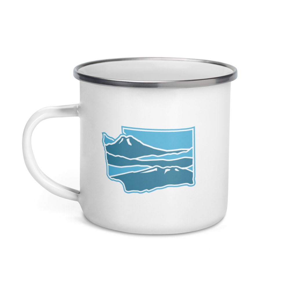 Washington Elements Cascades, Enamel Mug, 12oz