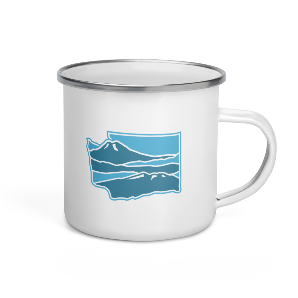 Washington Elements Cascades, Enamel Mug, 12oz
