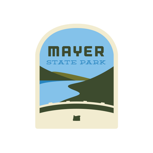 Mayer State Park Sticker | Patchmarks Oregon State Parks