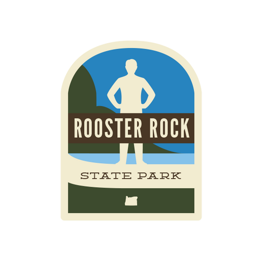 Rooster Rock State Park Sticker | Patchmarks Oregon State Parks